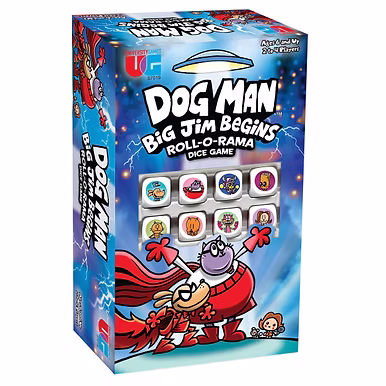 Dog Man Big Jim Begins Roll-O-Rama Dice Game.